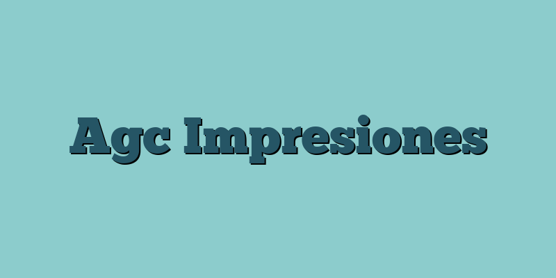 Agc Impresiones