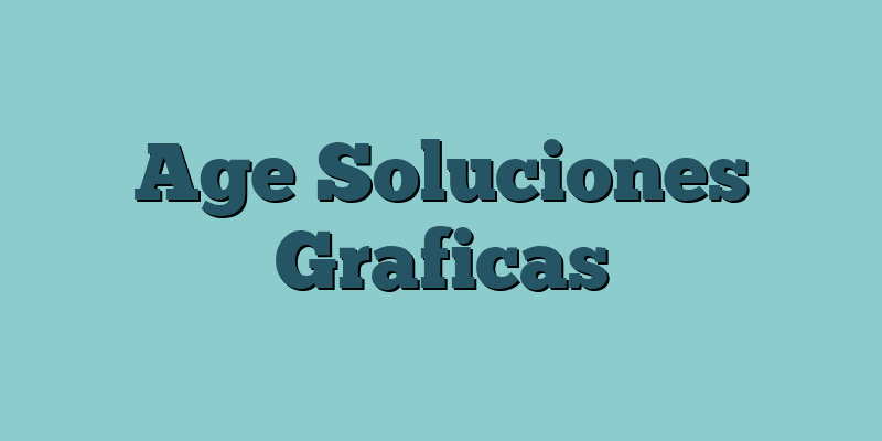 Age Soluciones Graficas