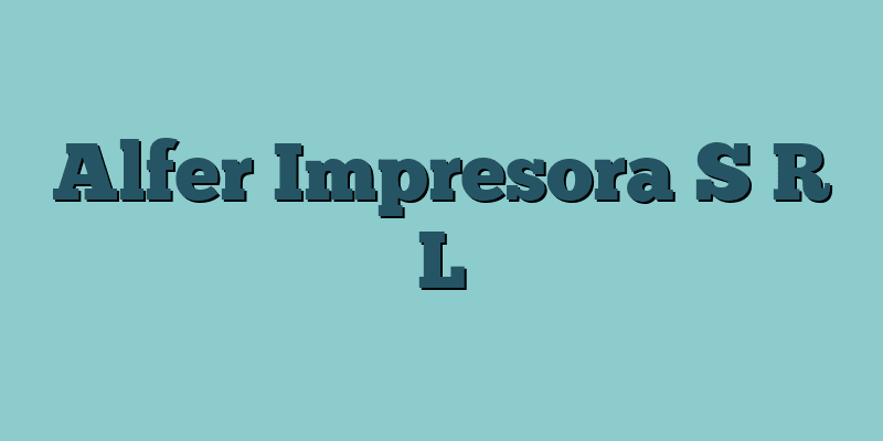 Alfer Impresora S R L