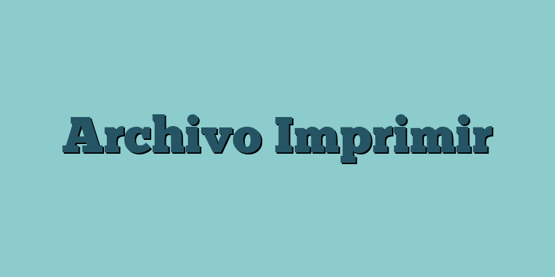 Archivo Imprimir
