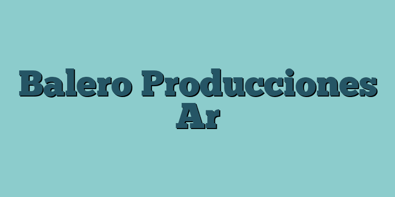 Balero Producciones Ar