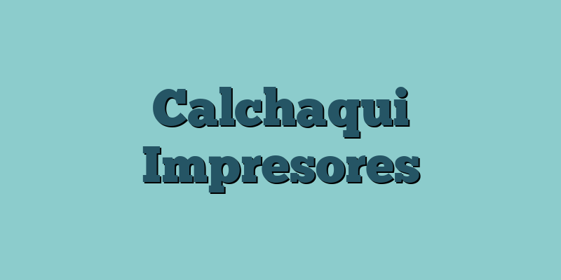 Calchaqui Impresores