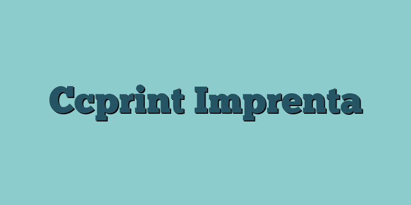 Ccprint Imprenta