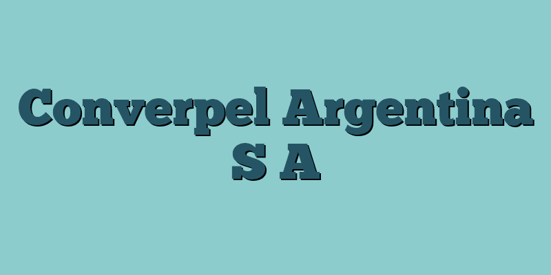 Converpel Argentina S A