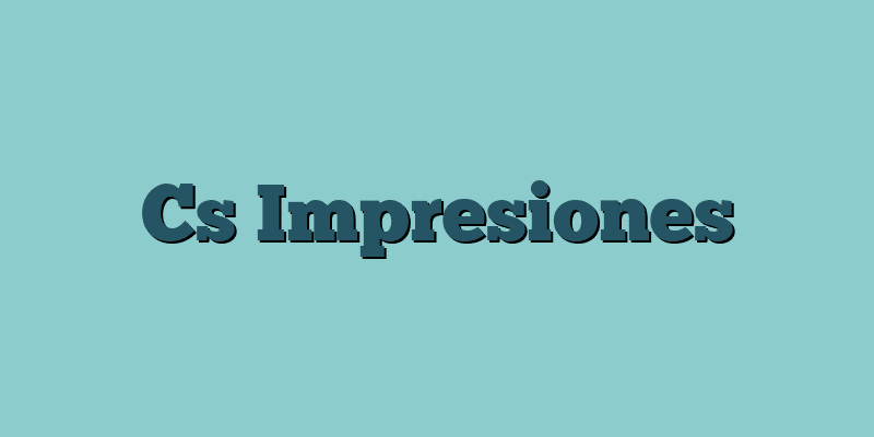 Cs Impresiones