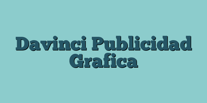 Davinci Publicidad Grafica