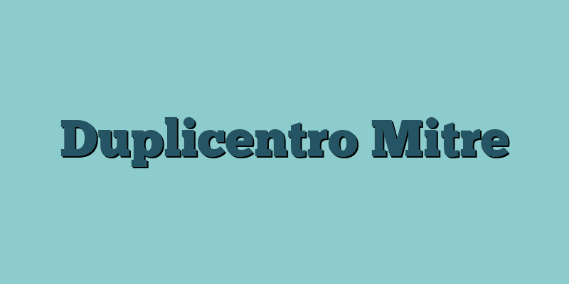 Duplicentro Mitre