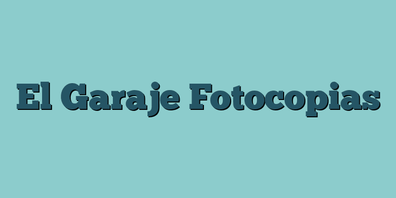 El Garaje Fotocopias