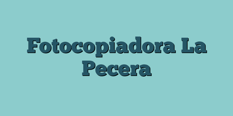 Fotocopiadora La Pecera