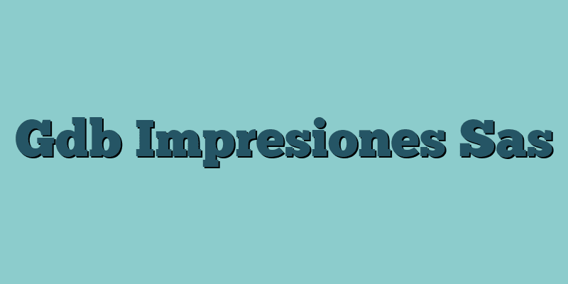 Gdb Impresiones Sas
