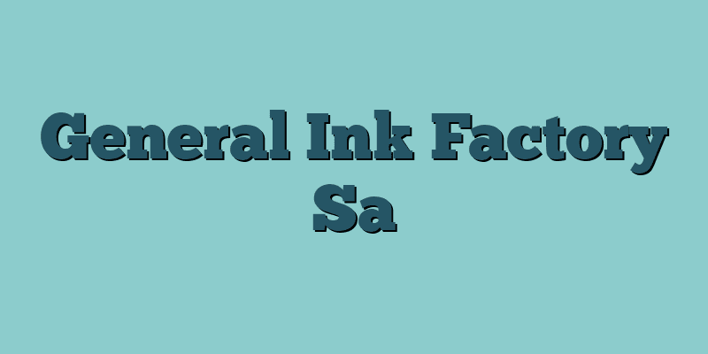General Ink Factory Sa