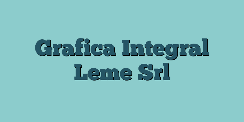 Grafica Integral Leme Srl