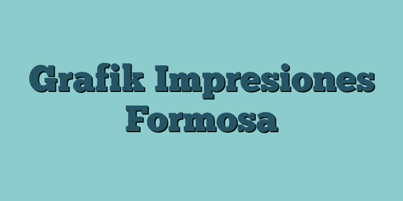 Grafik Impresiones Formosa