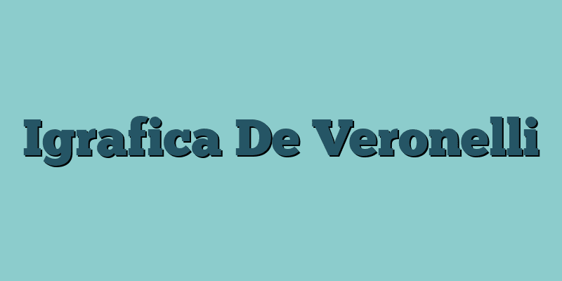 Igrafica De Veronelli