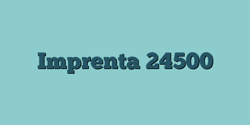 Imprenta 24500