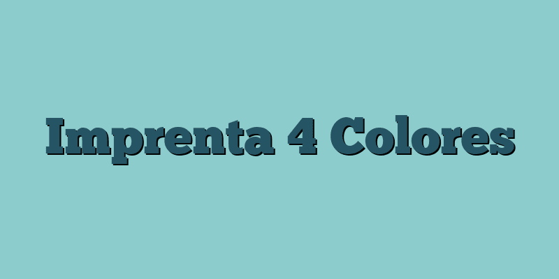 Imprenta 4 Colores