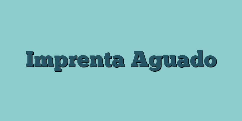Imprenta Aguado