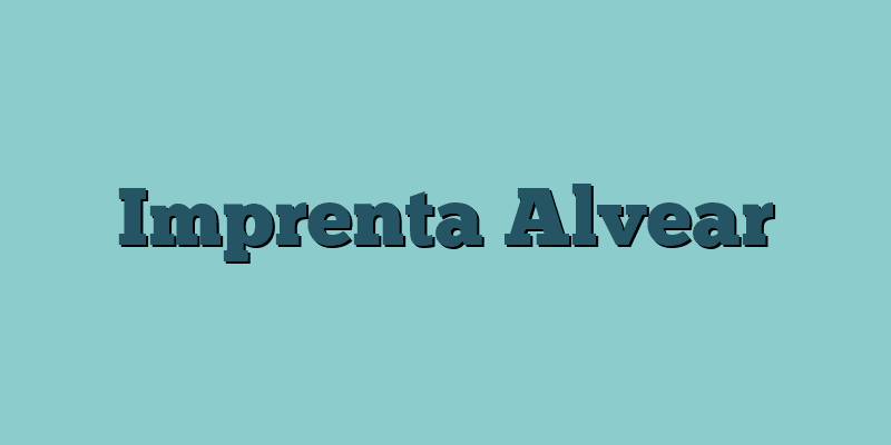 Imprenta Alvear