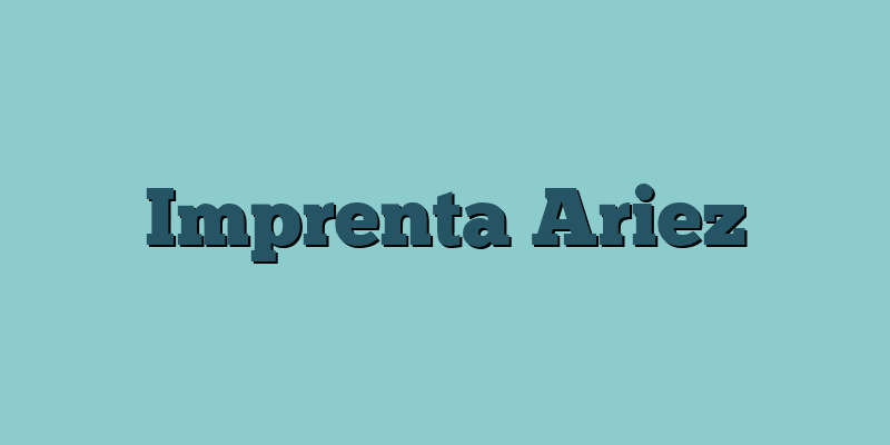 Imprenta Ariez