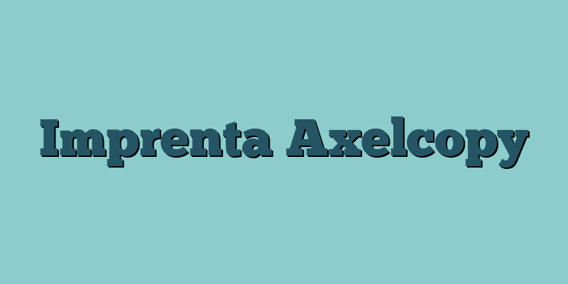 Imprenta Axelcopy