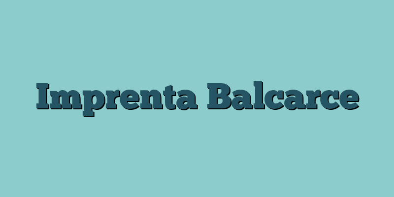 Imprenta Balcarce