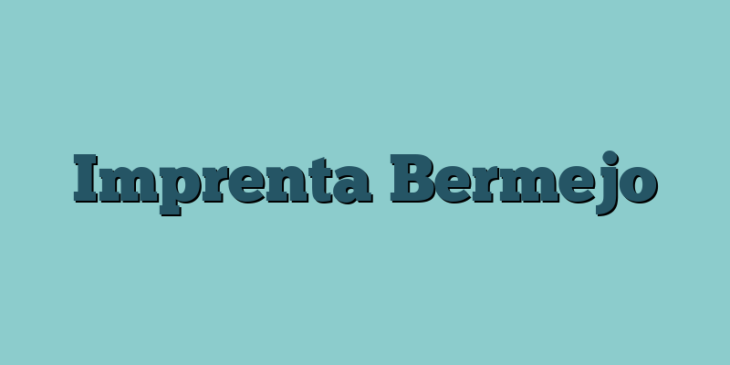 Imprenta Bermejo
