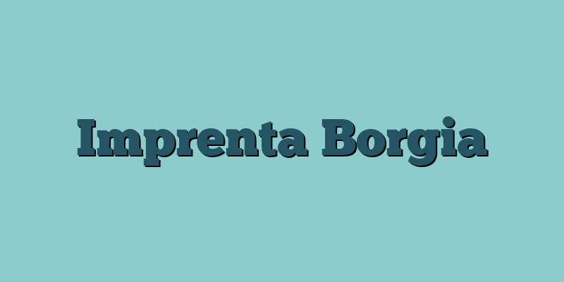 Imprenta Borgia