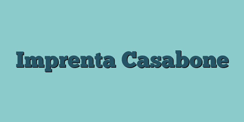 Imprenta Casabone