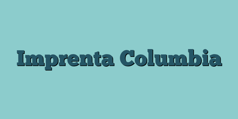 Imprenta Columbia