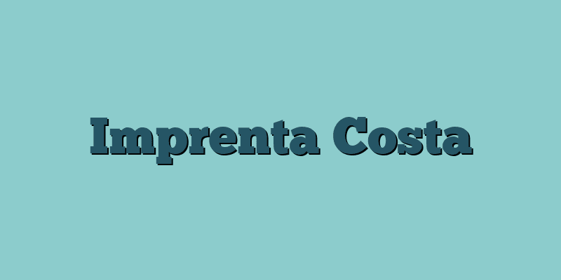 Imprenta Costa