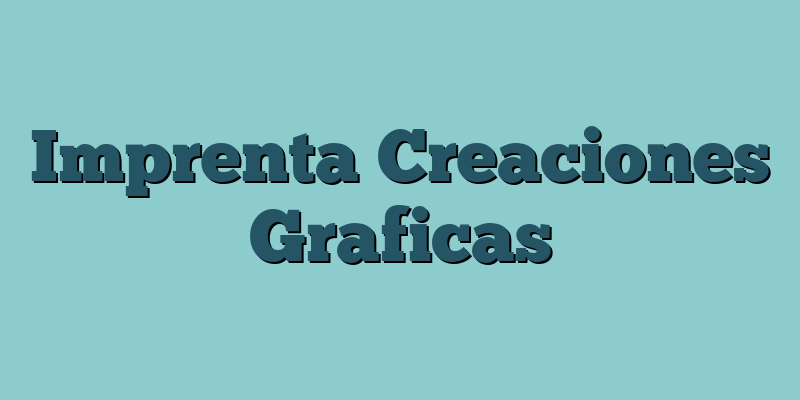 Imprenta Creaciones Graficas