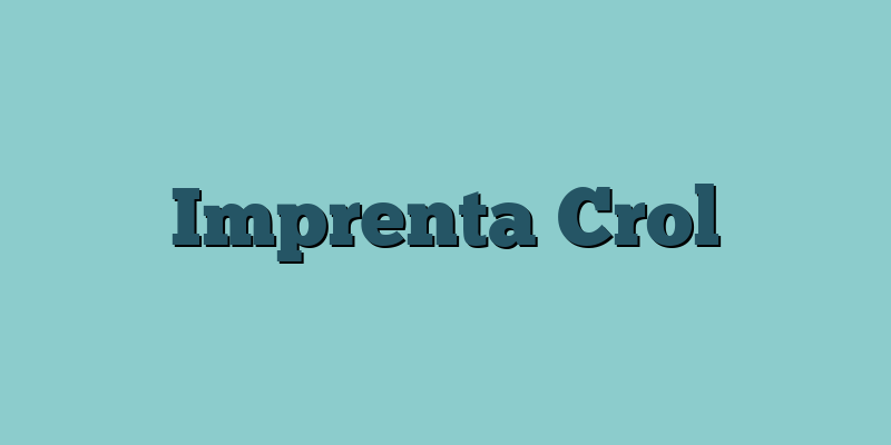 Imprenta Crol