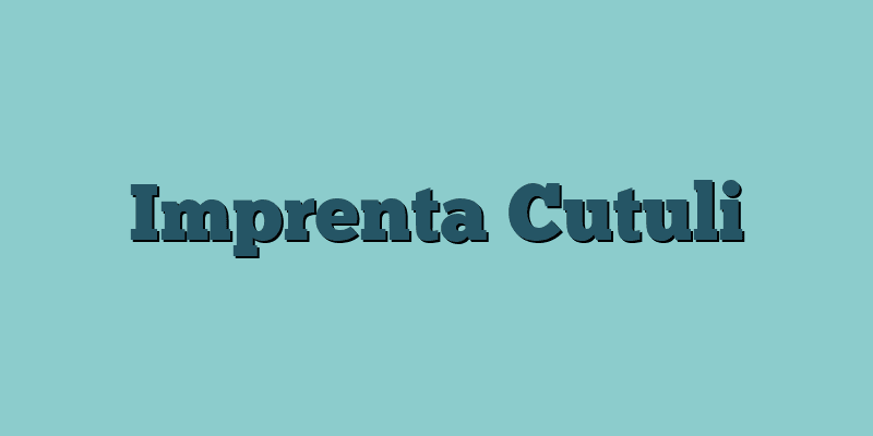 Imprenta Cutuli