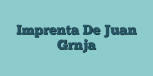 Imprenta De Juan Grnja