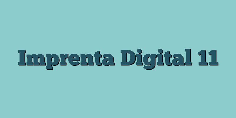 Imprenta Digital 11
