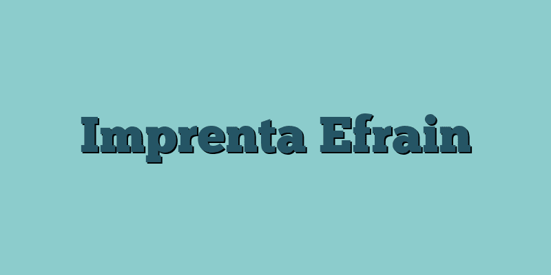 Imprenta Efrain