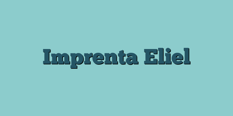 Imprenta Eliel