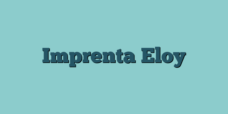 Imprenta Eloy