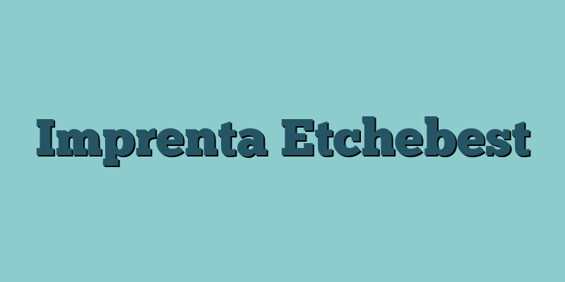Imprenta Etchebest