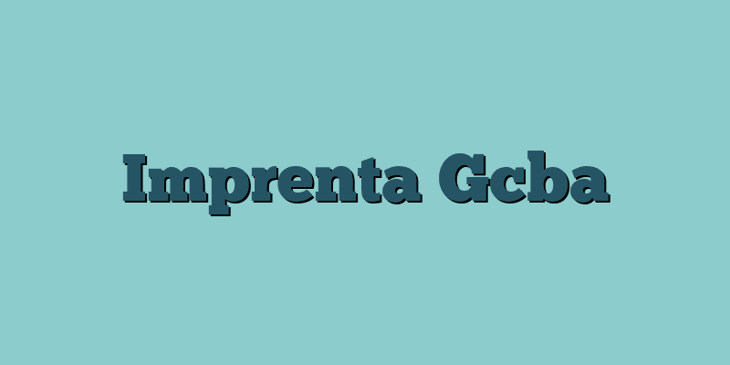 Imprenta Gcba