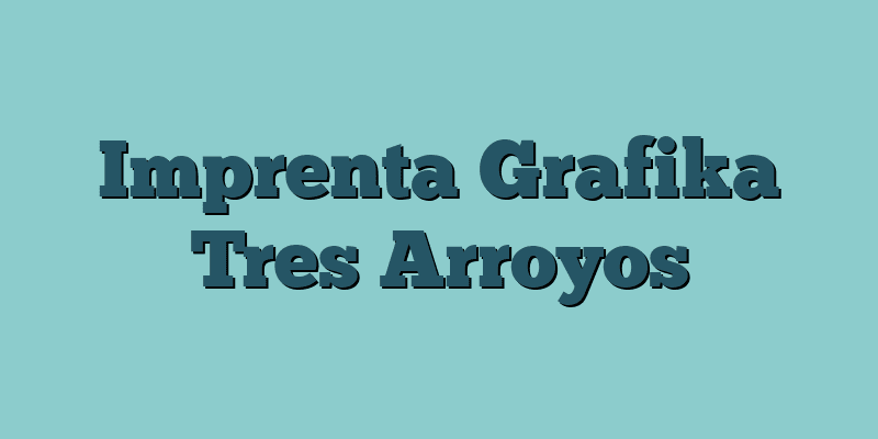 Imprenta Grafika Tres Arroyos
