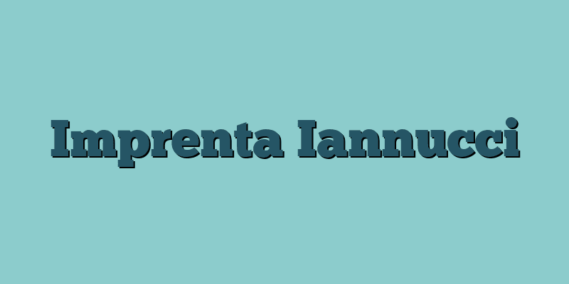 Imprenta Iannucci