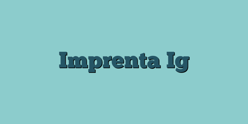 Imprenta Ig