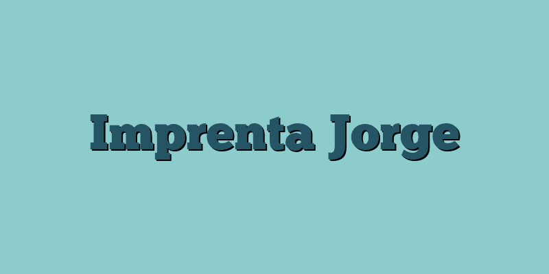 Imprenta Jorge
