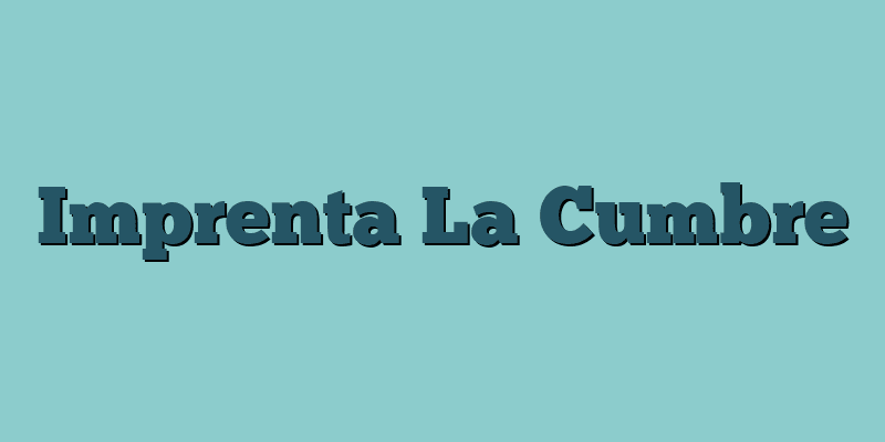 Imprenta La Cumbre
