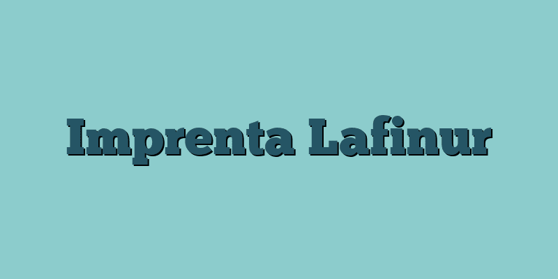 Imprenta Lafinur