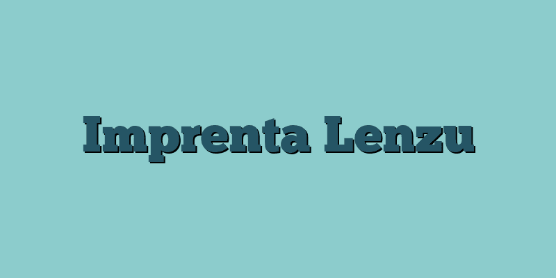 Imprenta Lenzu
