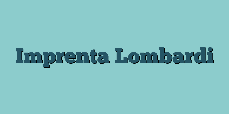 Imprenta Lombardi