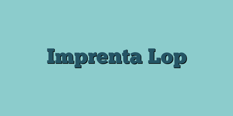 Imprenta Lop