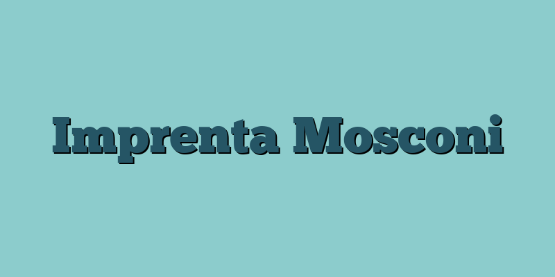 Imprenta Mosconi